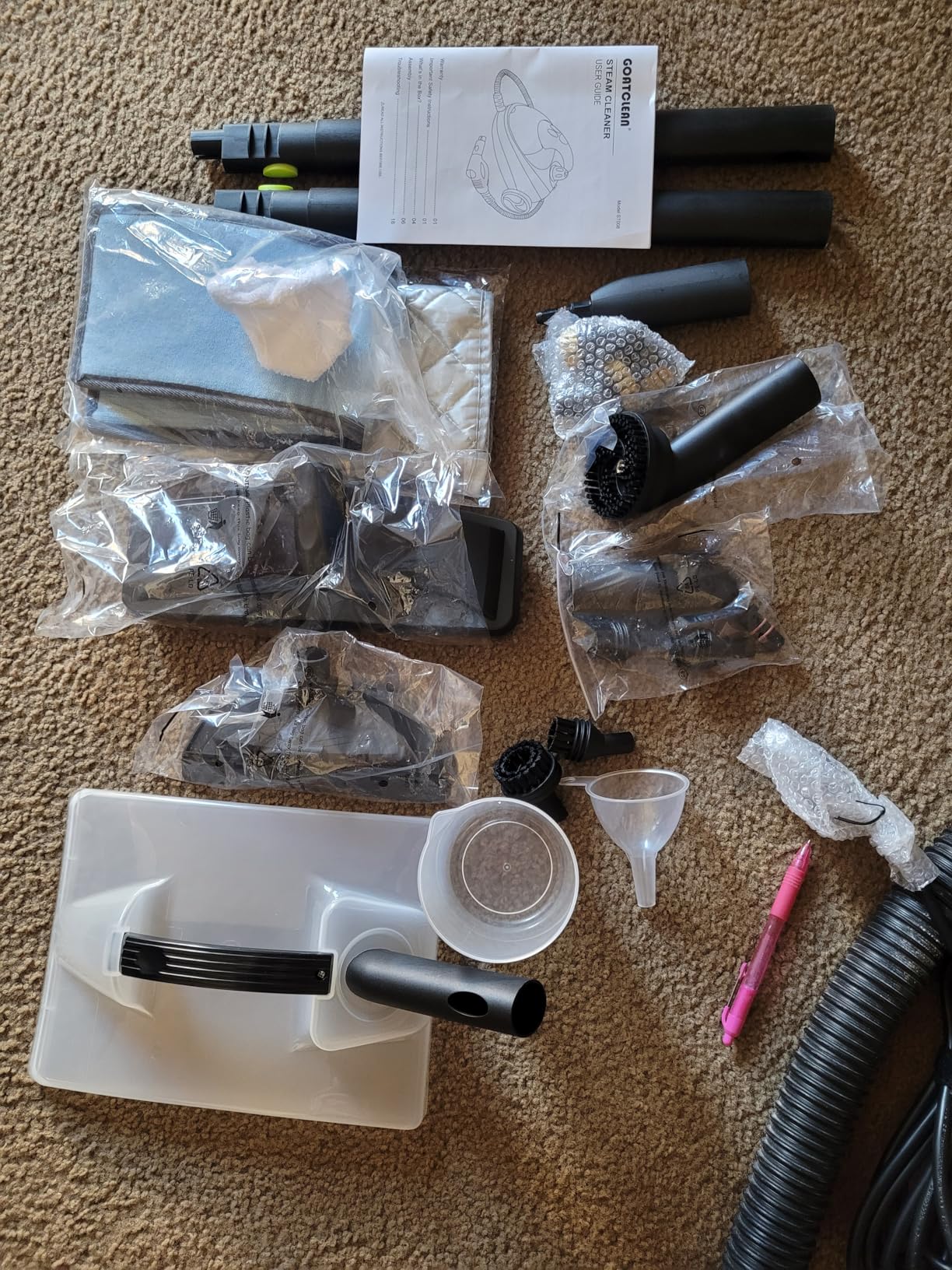 Heavy-Duty Steam Cleaner - 1500W Multipurpose Handheld Floor Steamer with 22 Accessories 16ft Cord for Home, Car Detailing, Tile, Grout, Carpet, Wallpaper, Upholstery, Window, Deep Cleaning customer photo 2