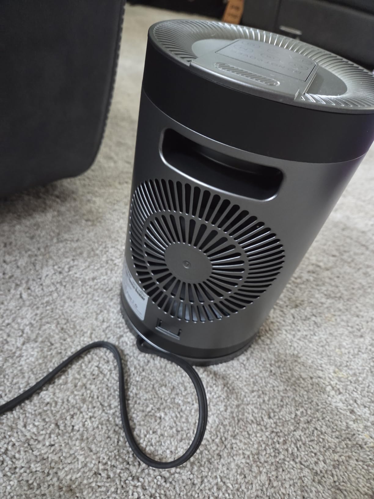 SereneLife Smart Space Heater - 1500W Indoor Electric Heater with Thermostat, Remote Control, 12-Hour Timer, Wi-Fi Enabled PTC Ceramic Heating for Home and Office, Gray customer photo 1