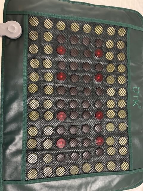 UTK Far Infrared Heating Pad for Back with Red Light Therapy, 8X Pain Relief for Body, Hot to 159°F, FSA-HSA Eligible, Auto Shut Off, 56 Jades & 32 Magnets Stone, 26 x 20'' customer photo 1