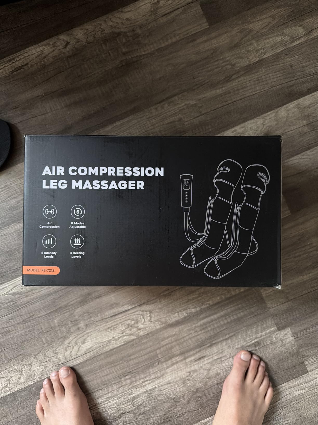 Leg Massager with Heat and Compression, Foot and Full Leg Massager for Circulation and Pain Relief, Sequential Compression Boots with 6 Modes, 6 Intensity, 3 Heat, Gifts for Mom, Dad, Athletes customer photo 1