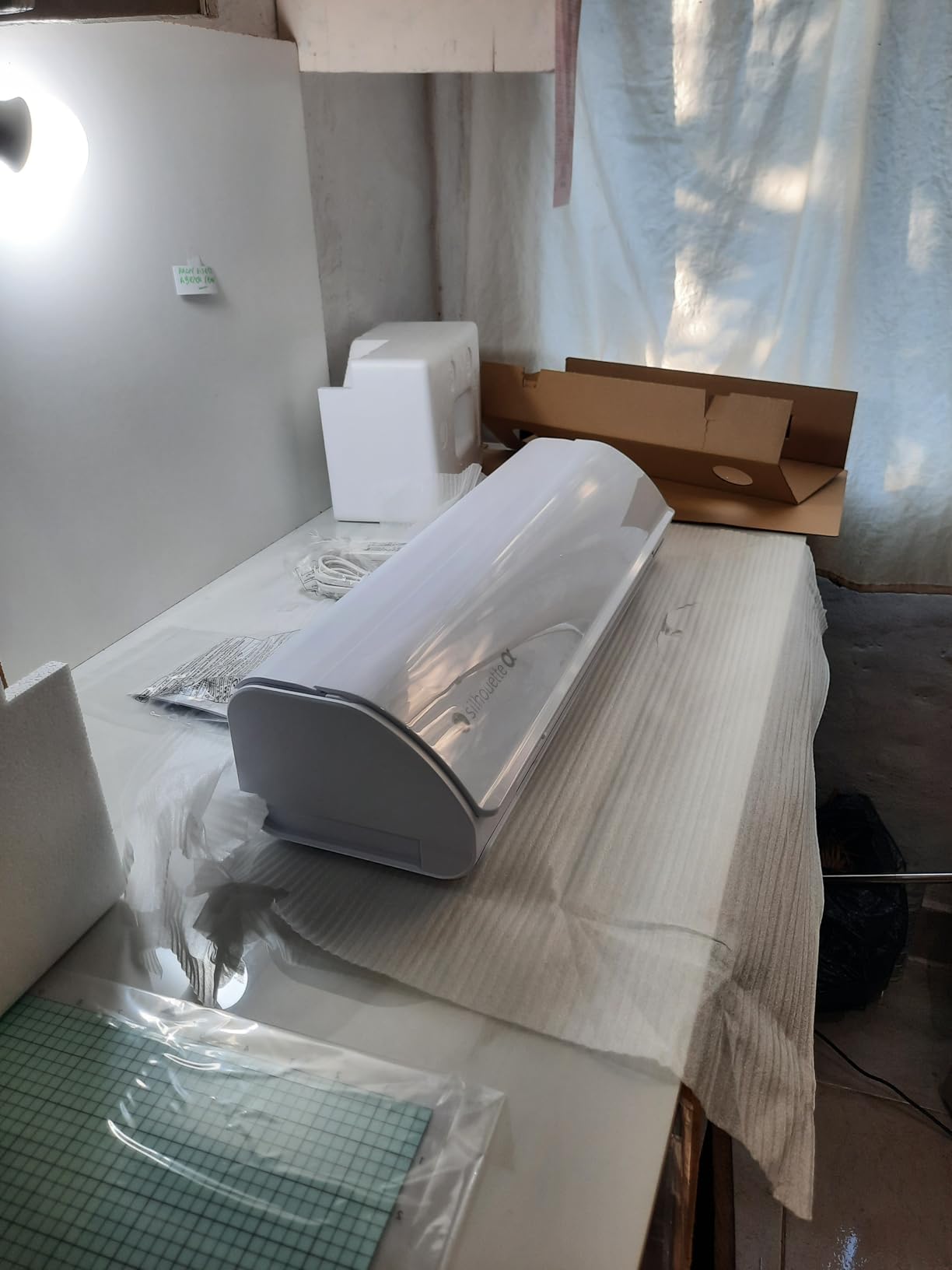 Silhouette America Cameo 5 Alpha (α) - Smart Cutting Machine for Print & Cut - Quiet Operation with AutoBlade, Studio Software, Cutting Mat- Vinyl, Paper & Fabric Compatible - Classic White customer photo 1