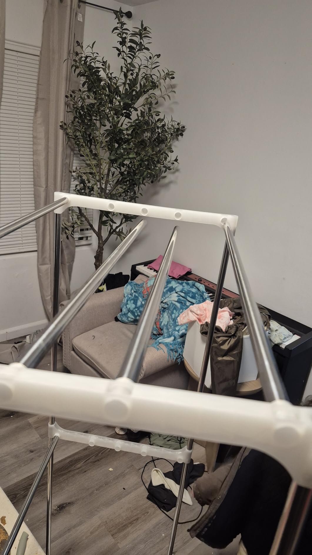 Clothes Dryer, Portable Foldable Drying Machine with Timer, Easy Carry Laundry Drying Wardrobe with Large Capacity, Electric Dryer/Rack for Home | Appartments | RV (Grey DF1) customer photo 1