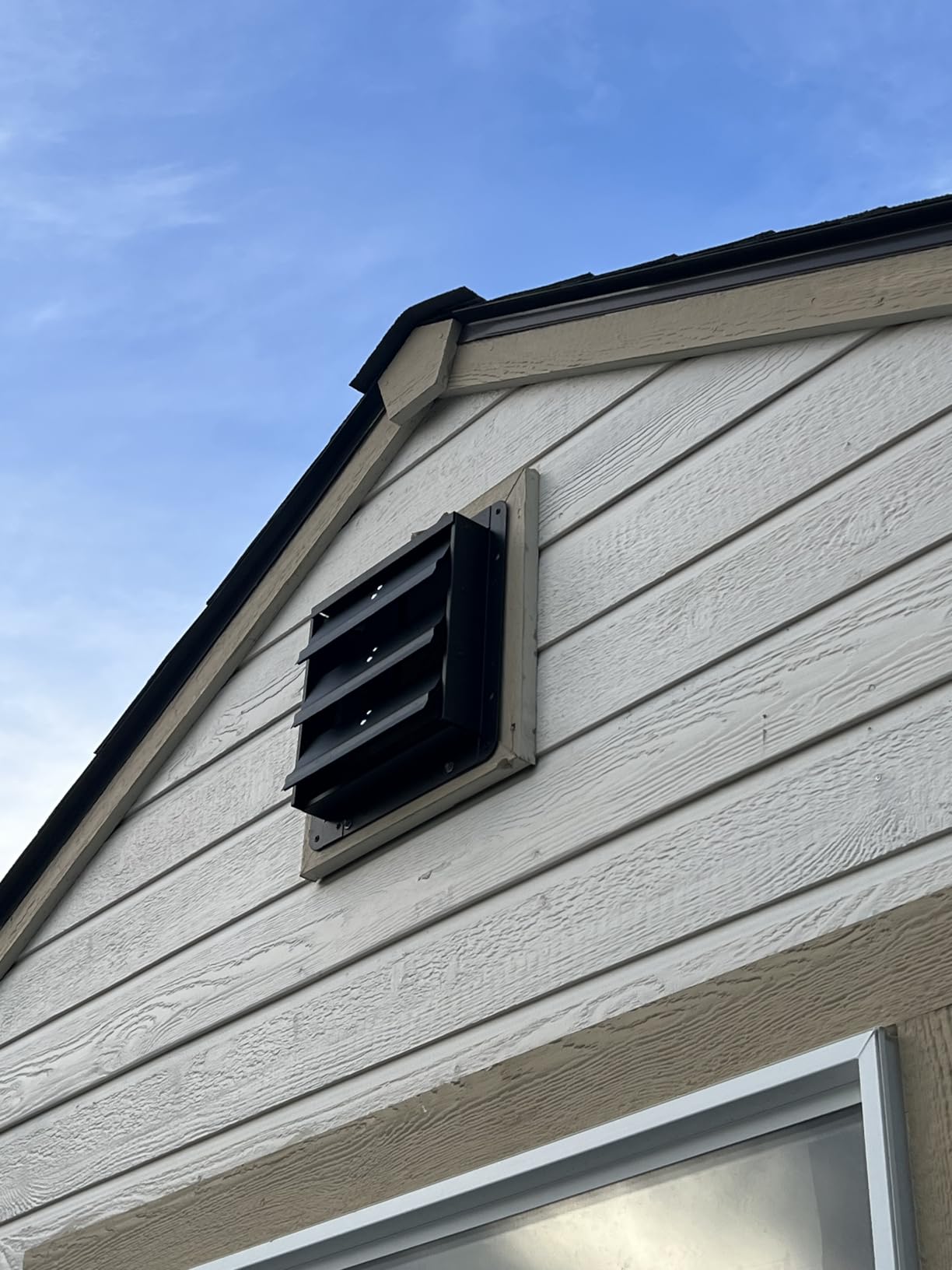 VEVOR 16 inch Exhaust Fan, Wall Mounted Attic Fan with Variable Speed, Temperature & Humidity Controller, 3000 CFM, Automatic Shutter customer photo 2