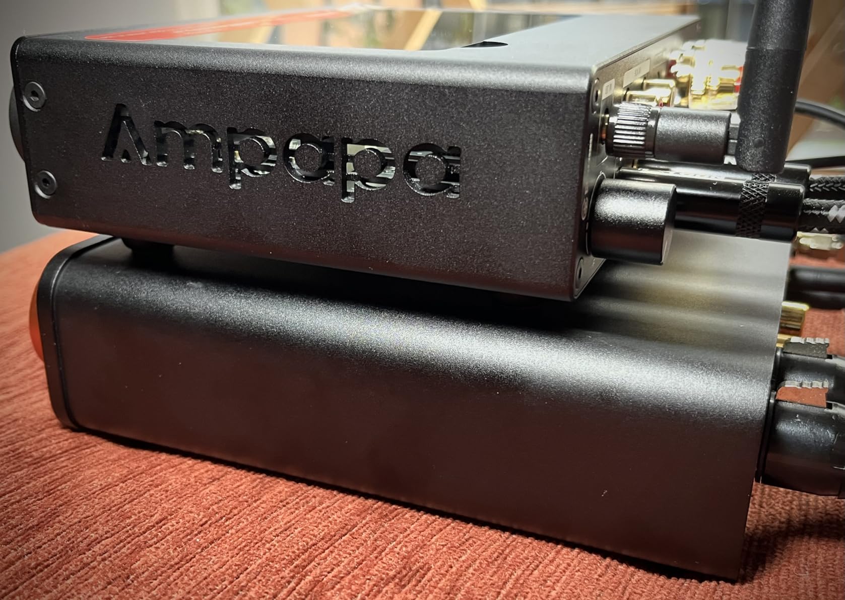 2 Channel Bluetooth Amp: HiFi 300W x2 Stereo Amplifier with BT 5.2 | HPF | Digital VU Meter | SUB Pre-Out | TRS Balanced Input | Tone Control & Remote for Home Theater Bookshelf Speakers (D1) customer photo 1