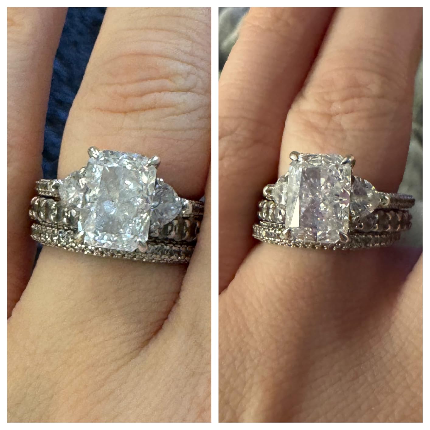 Professional Ultrasonic Jewelry Cleaner with Digital Timer,50KHz Ultrasonic Cleaner Machine with 304 Stainless Steel for Jewelry,Eyeglasses, Rings, Coin, Watch Strap, Dentures, Hygiene Items (Blue) customer photo 1