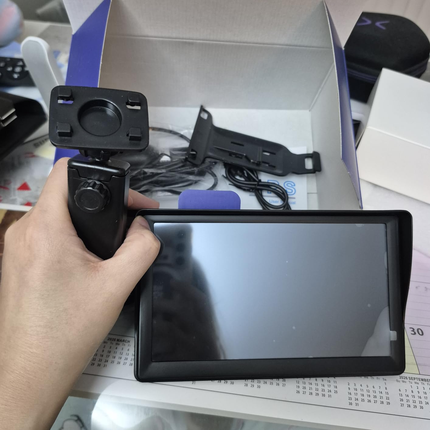 GPS Navigator for Car Truck RV - 7'' HD Touchscreen Navigation System, Latest 2025 Maps Free Lifetime Updates, Speed & Red Light Warning, Turn-by-Turn Voice Guidance, GPS Navigation for All Cars customer photo 2