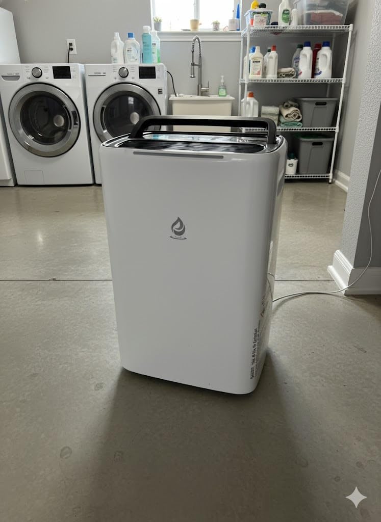 21 Pint Dehumidifier for Basement and Home, 1500 Sq Ft Portable Dehumidifier with Drain Hose, Quiet Smart Humidity Control for RV, Bedroom & Bathroom, Auto Defrost, 24H Timer customer photo 1