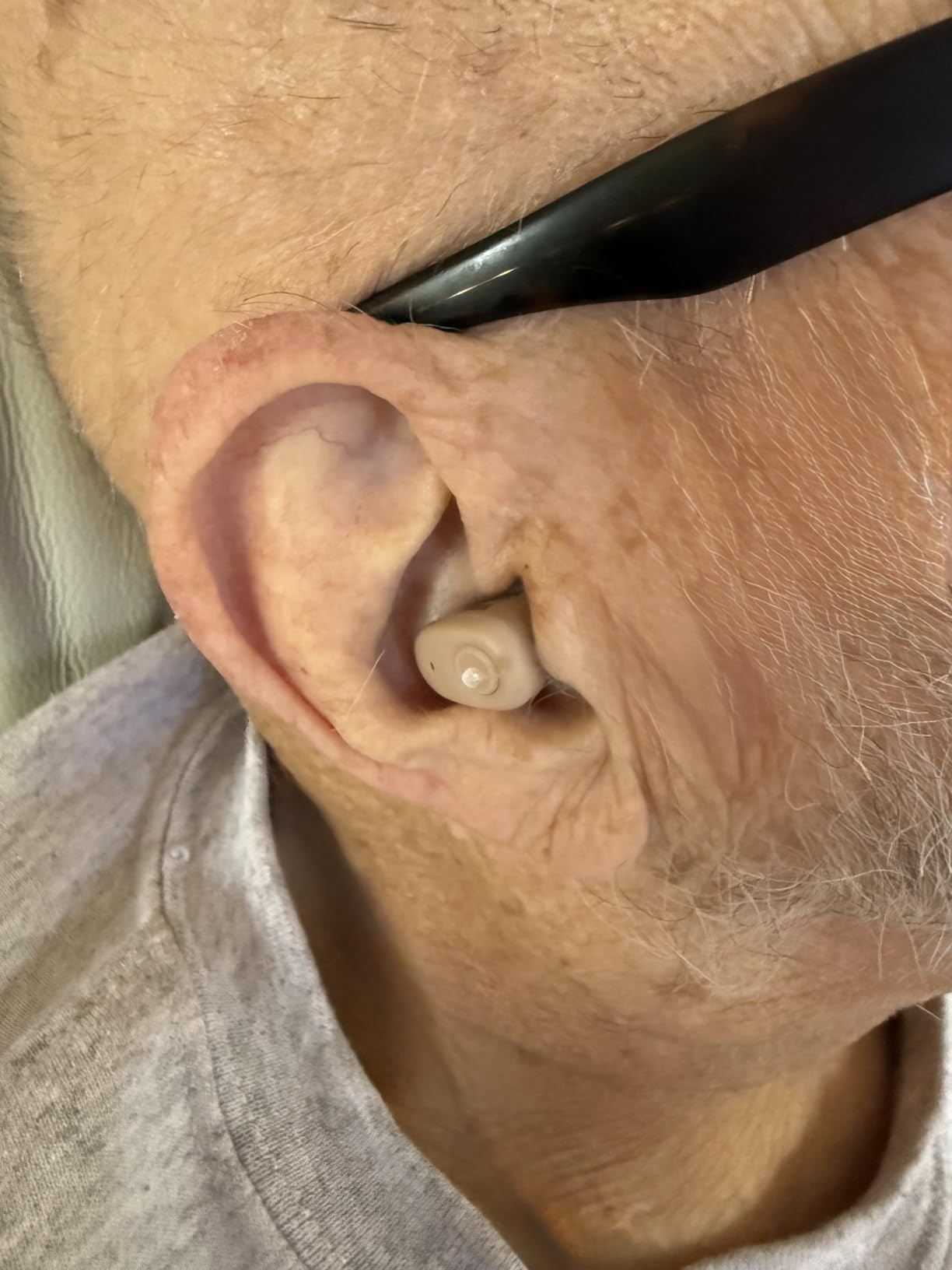 Audien Atom X Hearing Aid For Seniors & Adults with Hearing Loss - Noise Cancelling, Rechargeable OTC Bluetooth Hearing Aids w/Charging Case, 48+ Hour Battery Life, Touchscreen Control, Nearly Invisible Design customer photo 2