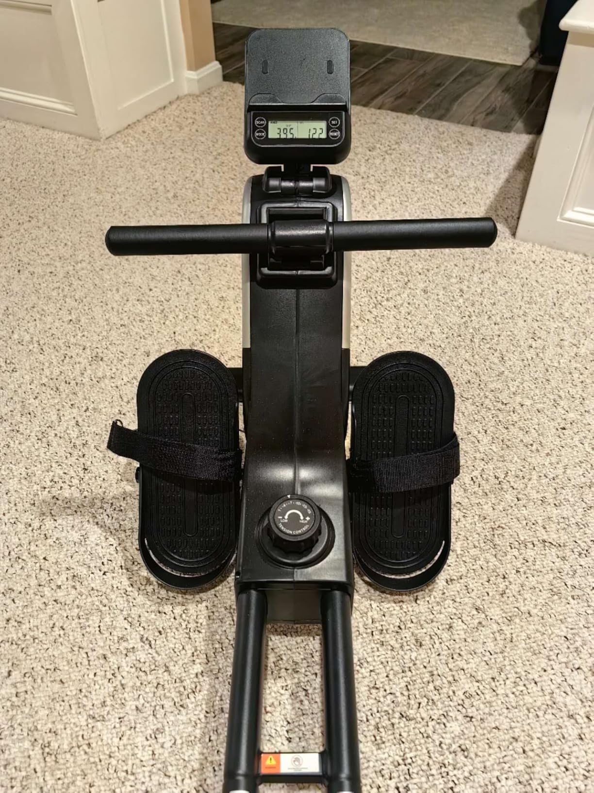 Rowing Machines for Home, 16/32-Level Adjustable Resistance, Magnetic Rowing Machine with App Supported, 350/400 LB Weight Capacity, Upgraded Dual Slide Rails with LCD Data Display Screen customer photo 2