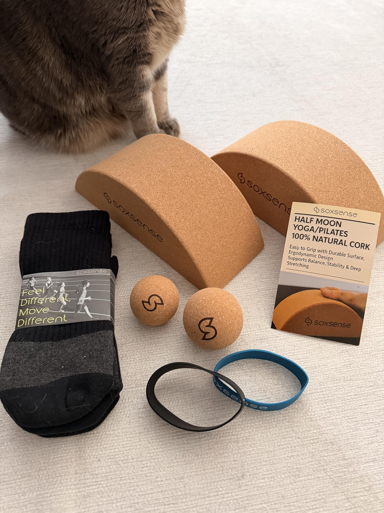 Soxsense Half Moon Recovery Block & Calf Stretching- Improve Balance, Stability & Foot Mobility/Calf Stretcher for Plantar Fasciitis Relief/Yoga & Pilates Balance Trainer customer photo 1