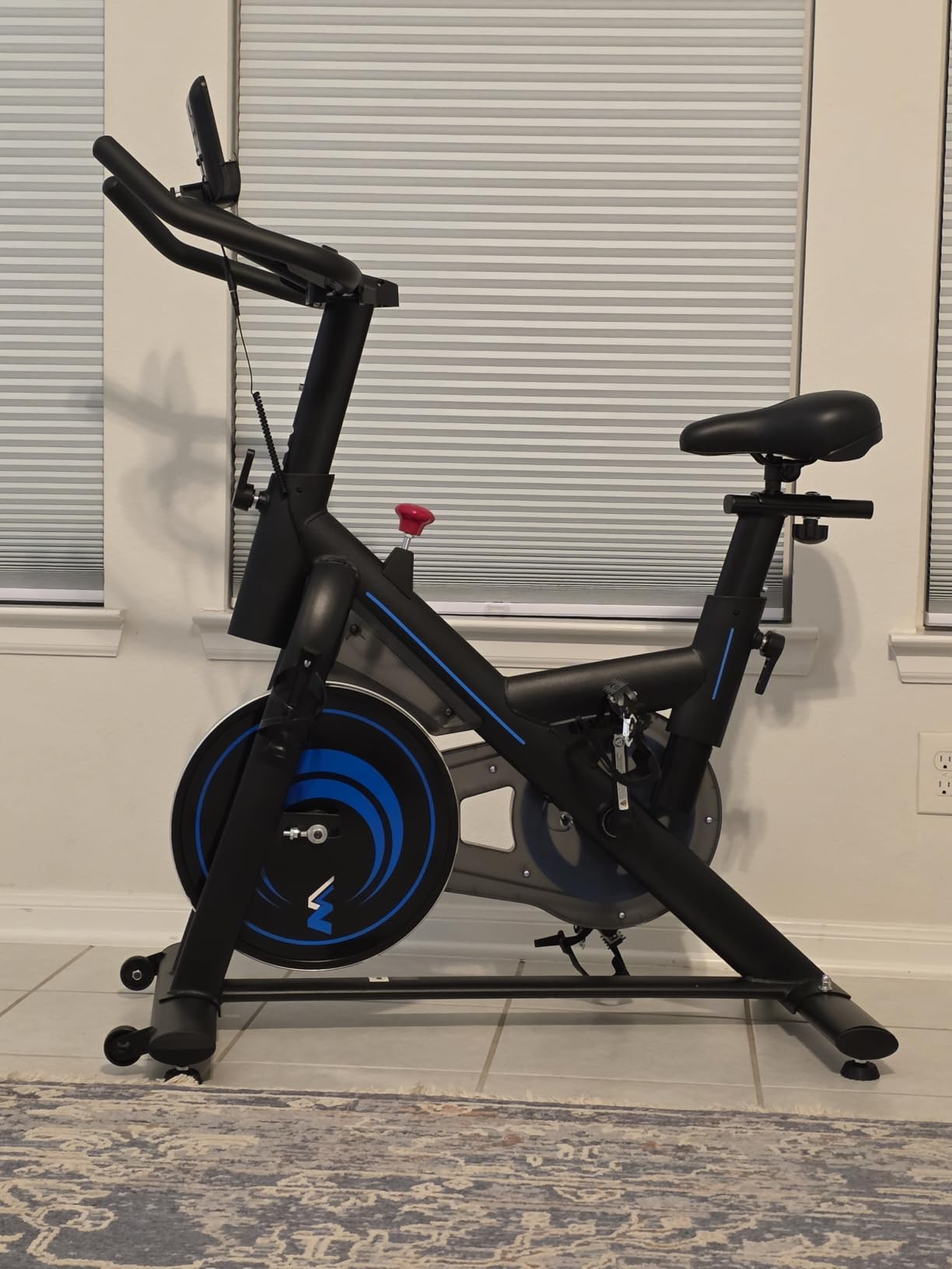Exercise Bike for Home - 350LB Magnetic Resistance Indoor Cycling Bike, Silent Stationary Spin Bike with App Sync customer photo 1