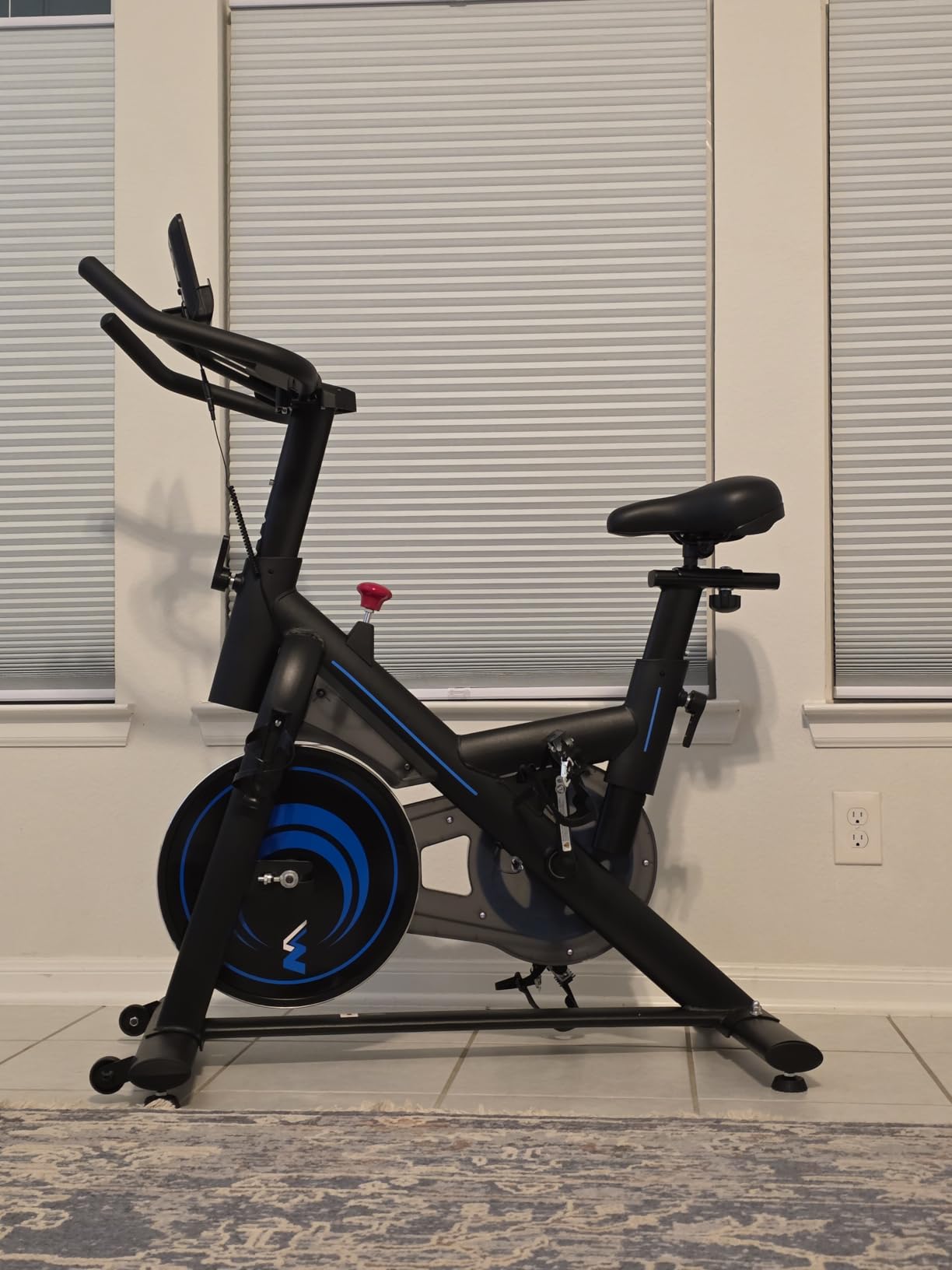 Exercise Bike for Home - 350LB Magnetic Resistance Indoor Cycling Bike, Silent Stationary Spin Bike with App Sync customer photo 2