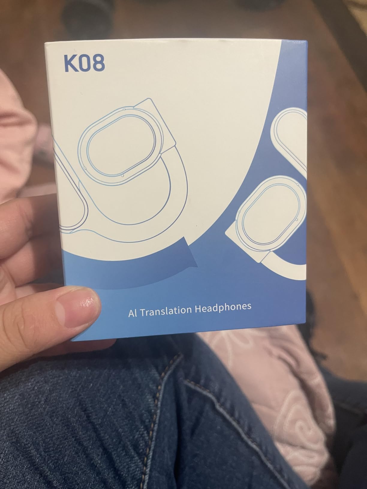 AI Translation Earbuds Real Time 164 Languages 80H Playtime Translator Ear Buds Audifonos Traductores Inglés Español Wireless Earphones Bluetooth AI Headphone for Travel Meeting Learning K08 White customer photo 1