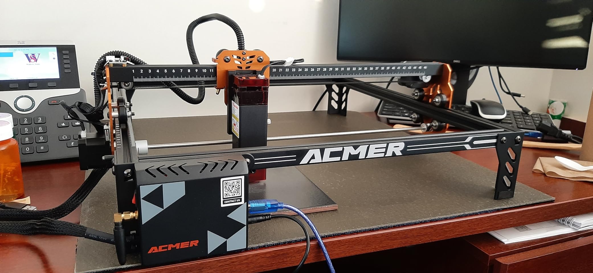 ACMER P1 S Pro Laser Engraver Machine, 10W(10000mW) Cutting Machine 380x370mm Large Area, WiFi Control, Engraves Wood Acrylic Leather Glass Metal for DIY, Crafts & for Small Business customer photo 1