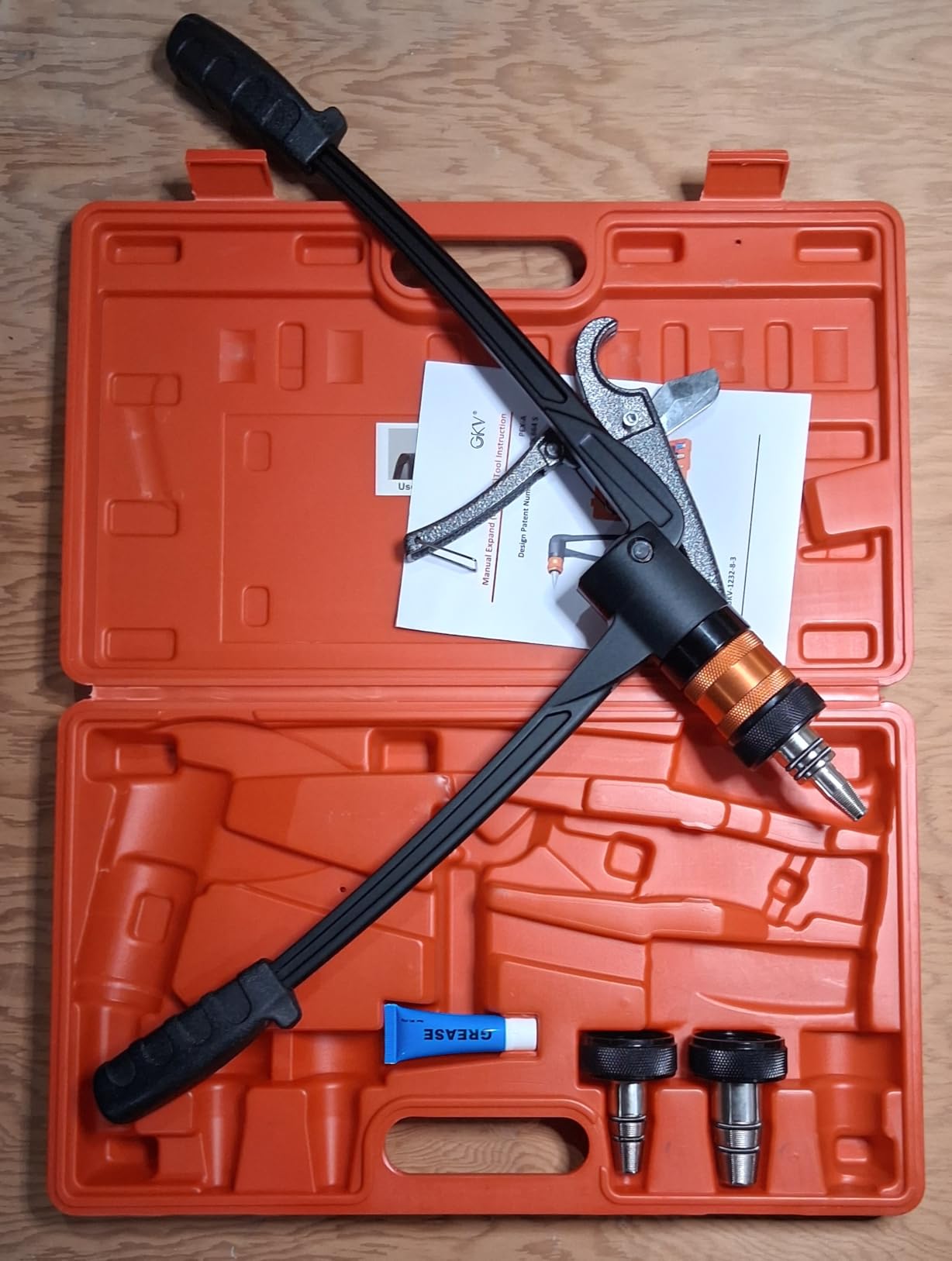 PEX Expansion Tool, PEX A Expansion Tool Kit with 3 Auto-Rotating Heads (1/2