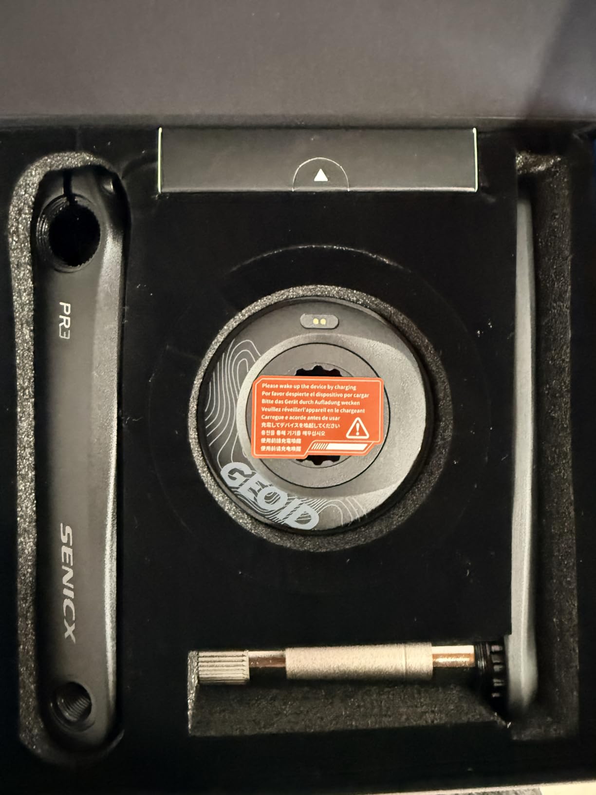 GEOID PM500 Bike Power Meter Crankset, ±1.5% Accuracy, Lightweight 680g, 300h Long Battery Life, 110BCD, Bluetooth & ANT+, IPX7 Waterproof Cycling Power Meter for Road Bikes - 165mm customer photo 1