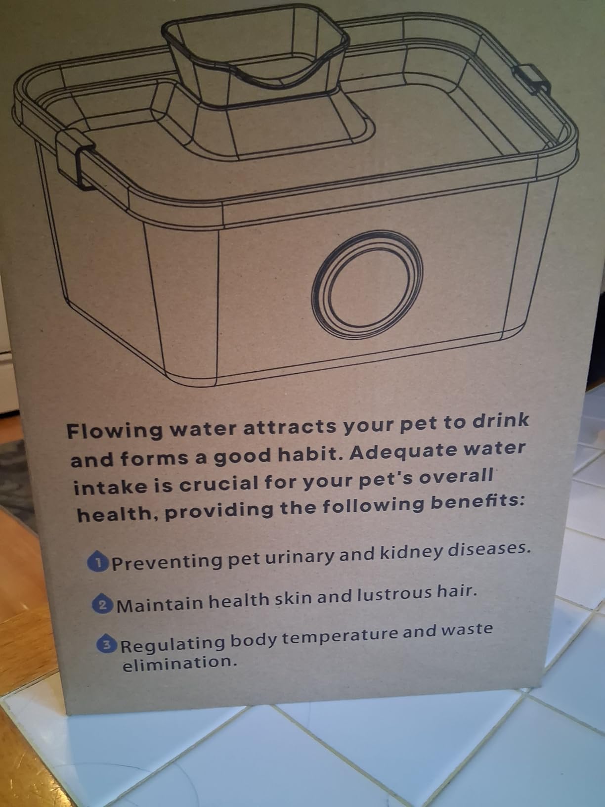 Dog Water Fountain, 12L/406oz Stainless Steel Pet Water Fountain for Large Dogs Cats, Quiet Dog Fountain Water Bowl, Visual Water Level 4 Filtration, Wide Deeper Drinking Area for Multi-Pet Home customer photo 2