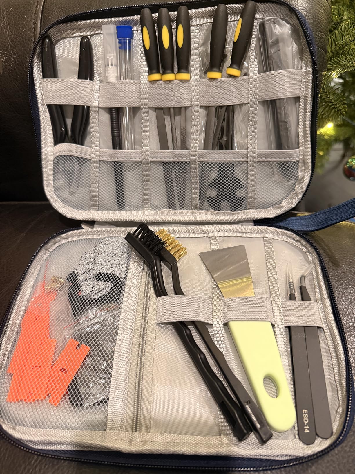 3D Printer Tools Kit, 46Pcs 3D Printer Accessories & Cleaning Kit for All FDM/SLA Printers with Nozzle Cleaner, Scraper, 5 Types Files, Brushes, Wire Cutter, Engraving Knife, Deburring Tool customer photo 2