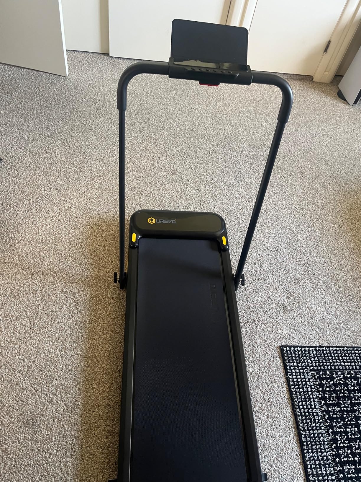 UREVO Strol 2E Smart 2-in-1 Folding Treadmill, Compact Walking Pad with Safety Handle customer photo 1