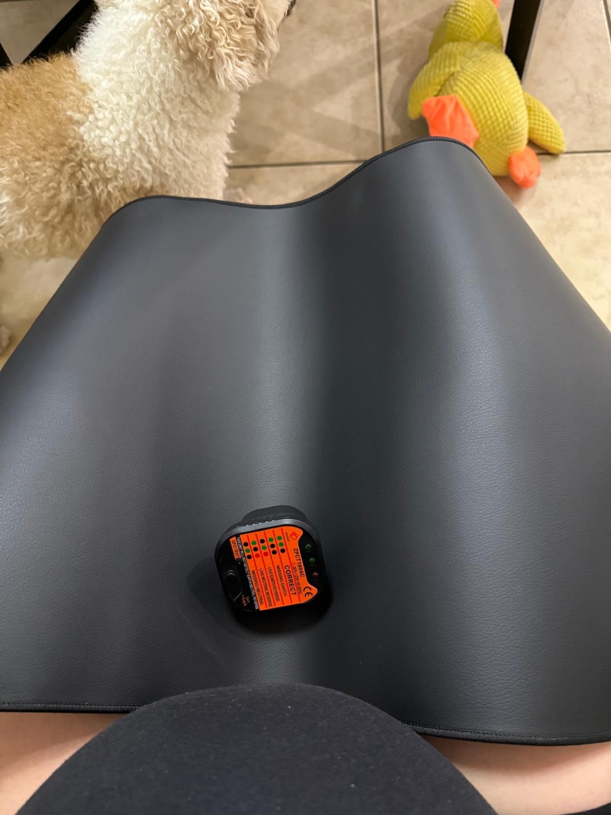 Grounding Mat for Better Sleep, Enhanced Comfort, Daily Balance and Wellness, Grounding Pad for Bed, Feet and Desk, Use at Home or Office, Premium Non-Slip Earthing Mat with 15ft Cord customer photo 1