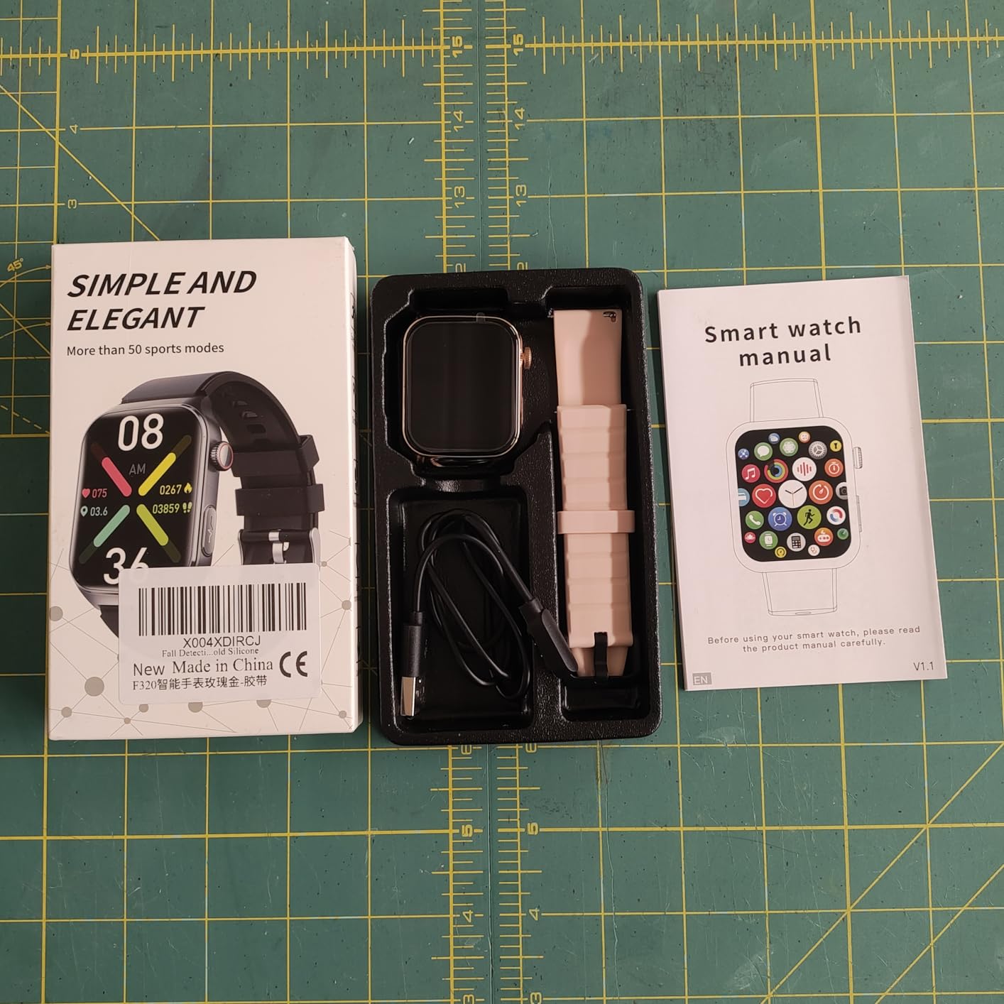 Fall Detection Smart Watch for Seniors Fall Alert Watch with SOS Heart Rate Monitor Sleep Monitoring Pedometer for Android iOS customer photo 2