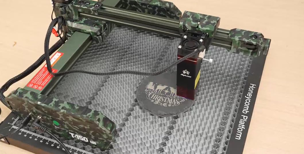 AlgoLaser 3W Mini Laser Engraver Machine - Portable Laser Engraver for Beginner & DIY, Tank-Style Design 8000mm/min High Speed & 150x150mm Engraving Area & Tilt Detection, 3000mW customer photo 1