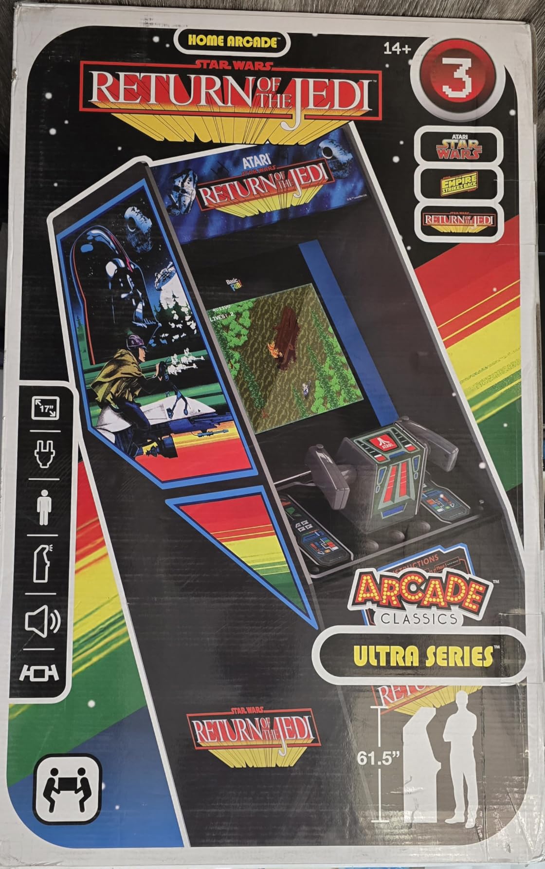 Arcade Classics - Atari Centipede Ultra Series Game Machine, 40 Games, 17