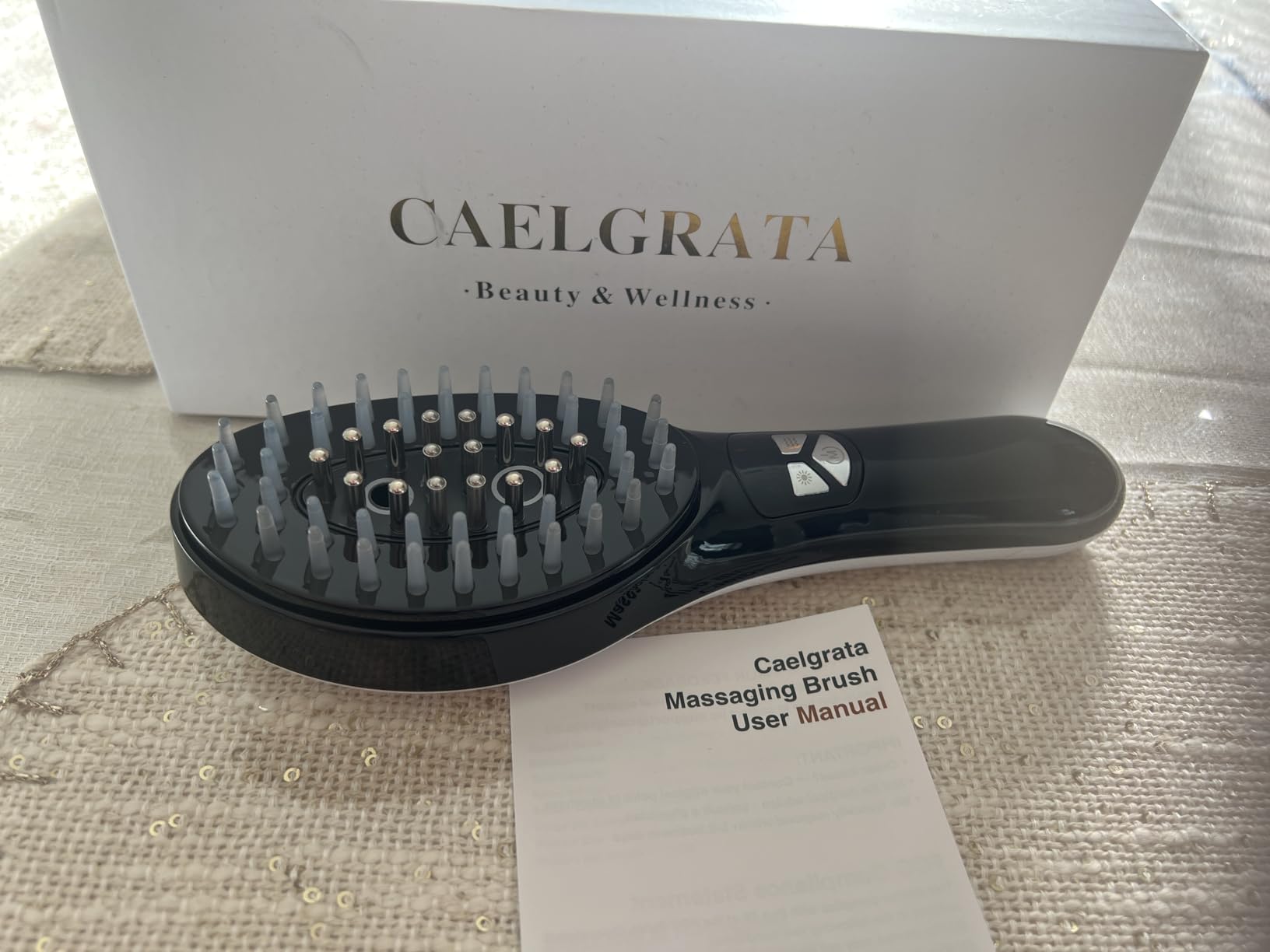 6-in-1 Rechargeable Scalp Massager Oil Applicator, Nano Mist, Electric Scalp Vibration Brush for Home Spa, Effortless Detangling & Relaxation Head Massage Tool for All Hair Types customer photo 1