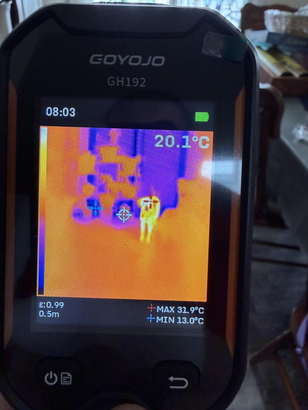GH192 Thermal Imaging Camera 240X240 Super IR Resolution with 2MP Visual Camera and Fusion Imaging, 25Hz Handheld Thermal Imager with Alarm for Mechanical Maintenance Home HVAC Electrical Inspection customer photo 1