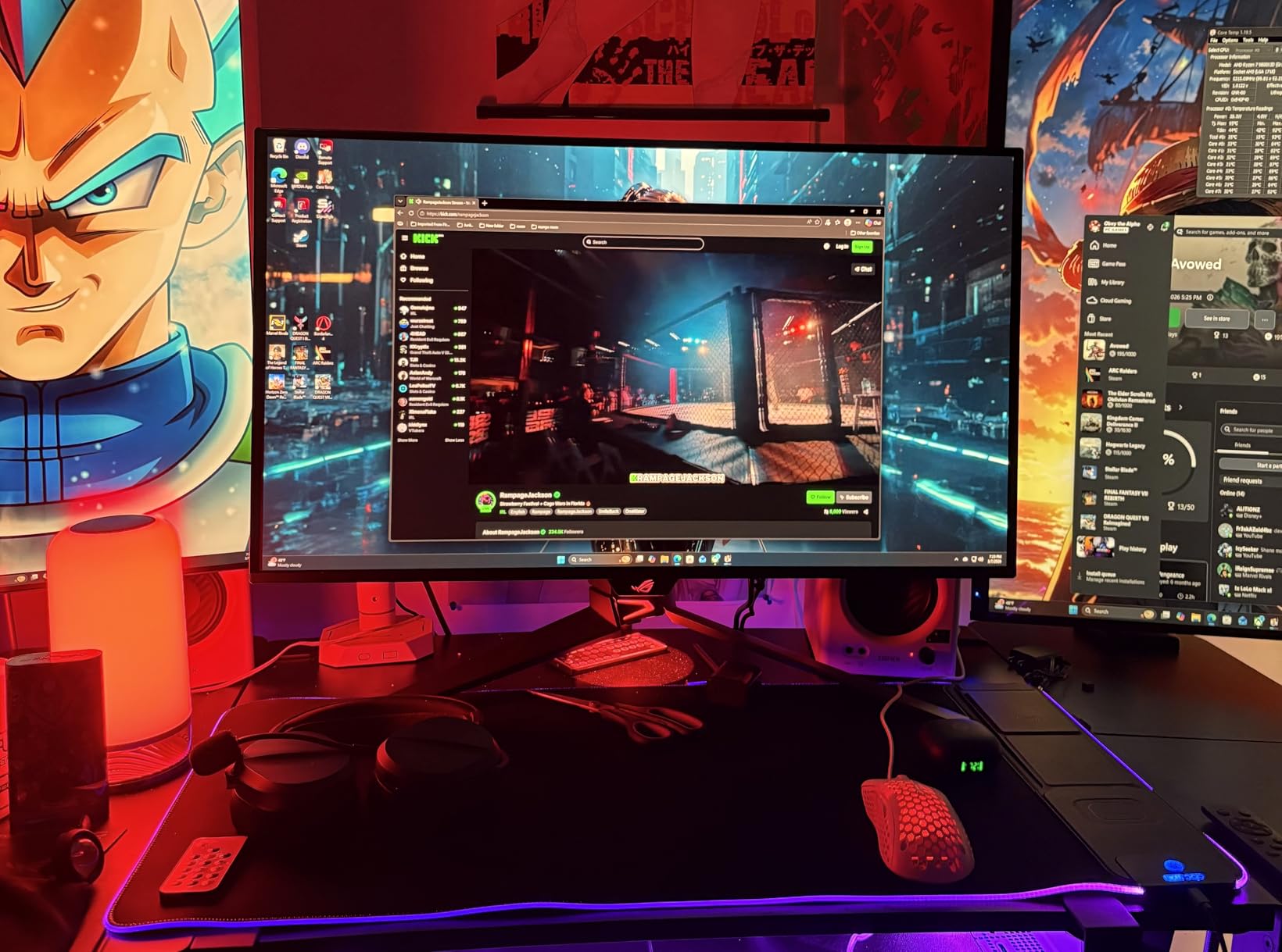 4-in-1 Mouse Pad with Magnetic Wireless Charging, 31.5