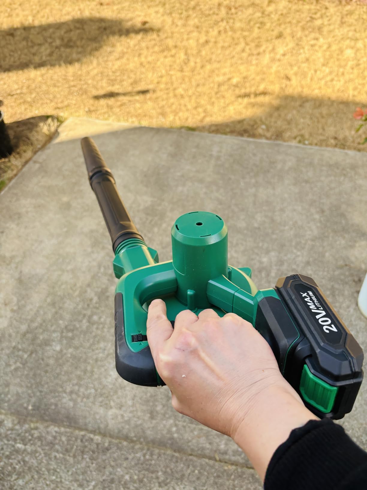 K I M O. Cordless Leaf Blower and Vacuum Combo 4 In 1, 3 Nozzles for Inflation and Deflation, 190MPH/260CFM, Smart Panel w/ 3Modes, 20