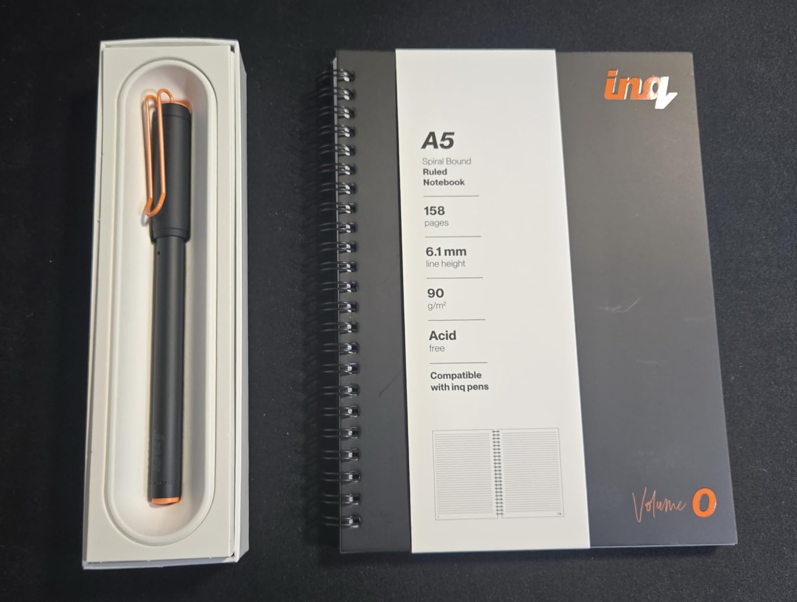 inq Smart Writing Set - Converts Handwriting to Text - Real Ink on Real Paper - AI Note Taking, Voice Recording and Transcription, For iPhone and Android - Smart Pen & Notebook (A5, Journal Size) customer photo 2