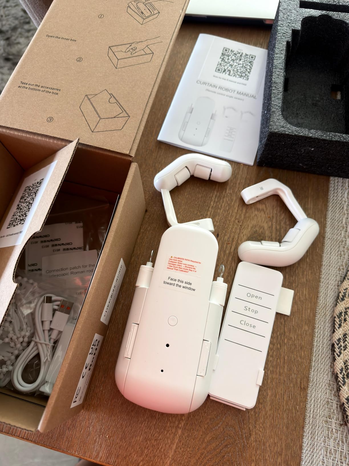 Automatic Curtain Opener Smart Motorized: 2-Pack Heavy Duty 20KG Load Electric Curtain Robot with Remote for Bedroom Living Room│6-Month Battery for Home/Office/Nursery│No WiFi Needed customer photo 1