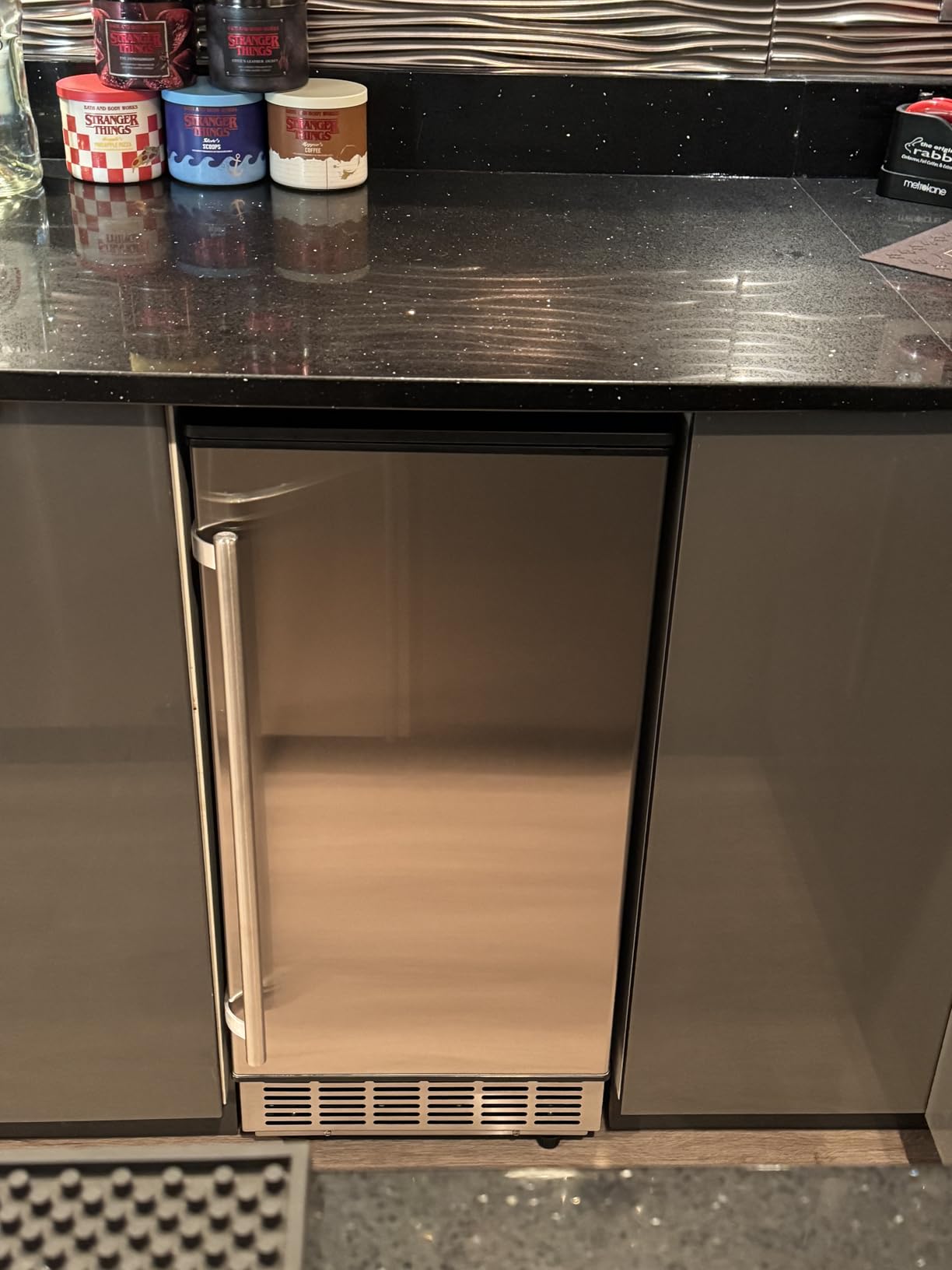 Commercial Ice Maker Machine, 140 lbs/24H with 40 lbs Storage Bin, Built in Ice Machine with 2-Water Inlet Options, Stainless Steel Under Counter Freestanding Ice Maker for Home, Bar, and Restaurant customer photo 1