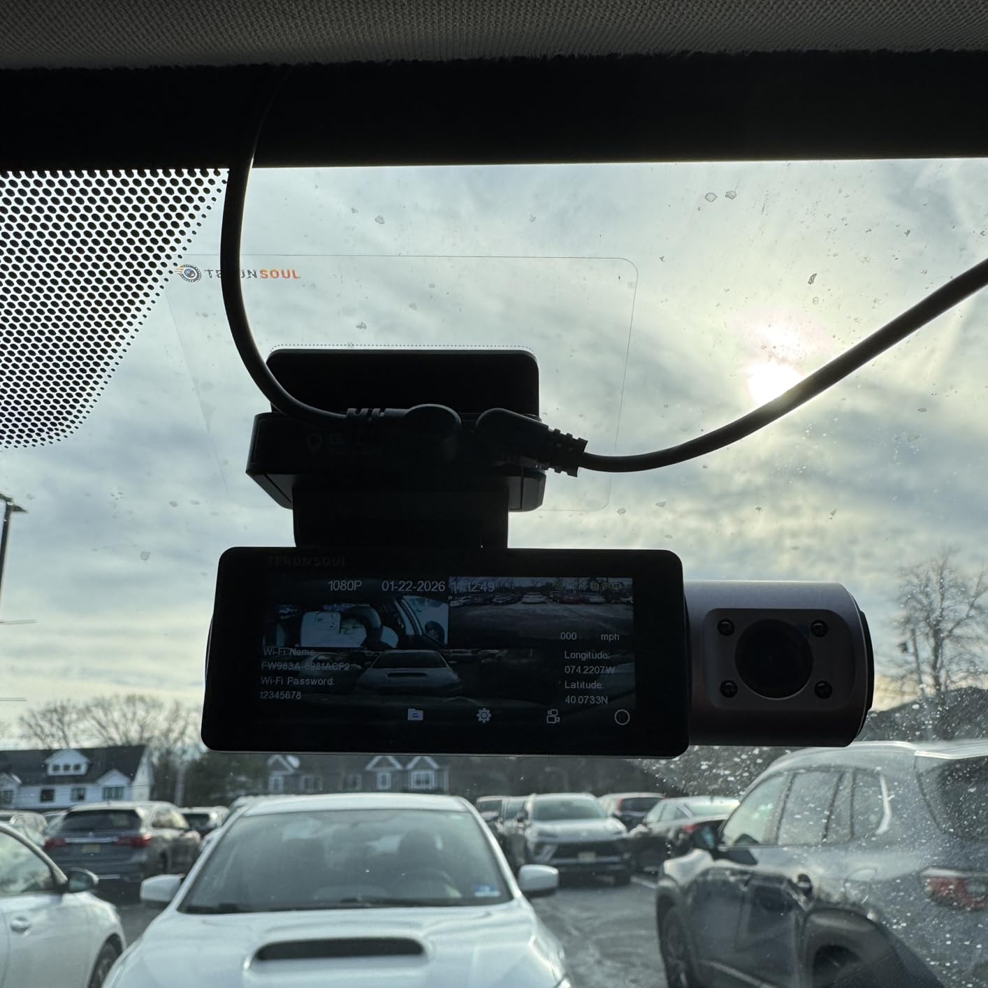 4K Dash Cam Front and Rear, Full HD 3 Channel Dashcam, Free 128GB MicroSD Card, Built-in 5.8GHz WiFi Built-in GPS, Collision Sensor, Night Vision, HDR, 3.16