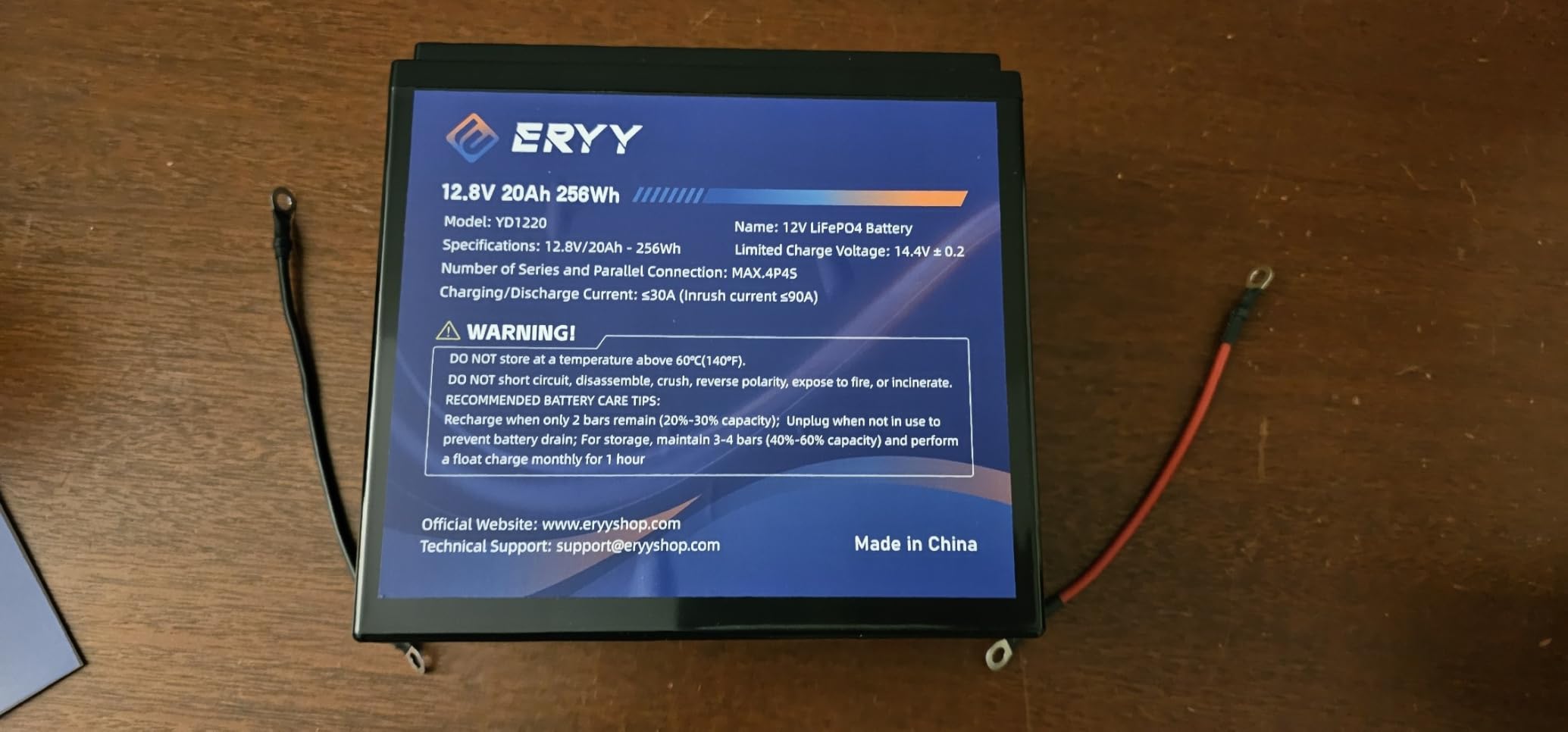 12V 160Ah LiFePO4 Lithium Battery 2048Wh, Built-in 100A BMS & LCD Voltmeter, 5000+ Deep Cycles Rechargeable Lithium Iron Phosphate Battery with Low-Temp Protection for Trolling Motor, RV, Solar System customer photo 2