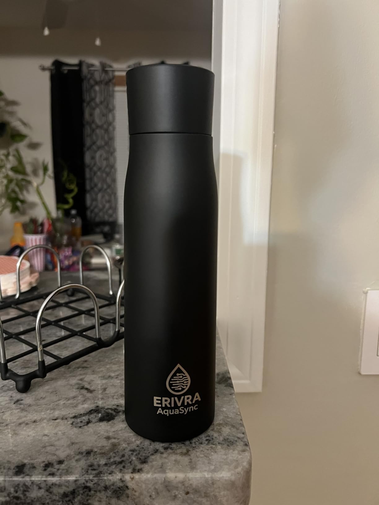 AquaSync Smart Self-Cleaning Water Bottle 17oz Vacuum Insulated Stainless Steel with UV-C Light Technology LED Temperature Display & USB-C Rechargeable Battery customer photo 2