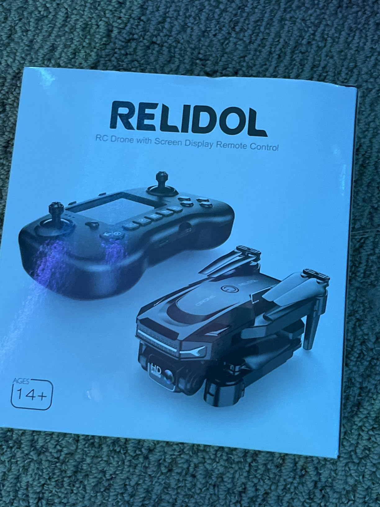 Drone with Camera - Drone with Screen on Controller for Beginners, Foldable Remote Control Quadcopter with Gesture Control, 3D Flip, One Key Start, Emergency Stop, 2 Batteries, Easier to use customer photo 1