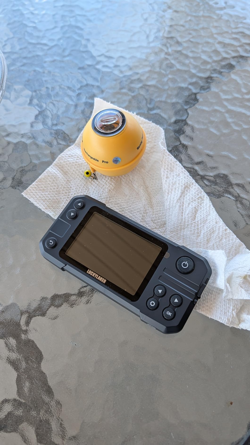 LUCKY Kayak Portable Fish Finder Transducer Wireless Sonar Fish Finders Boat Rechargeable Handheld Fish Depth Finder Fishing MT-202 customer photo 1