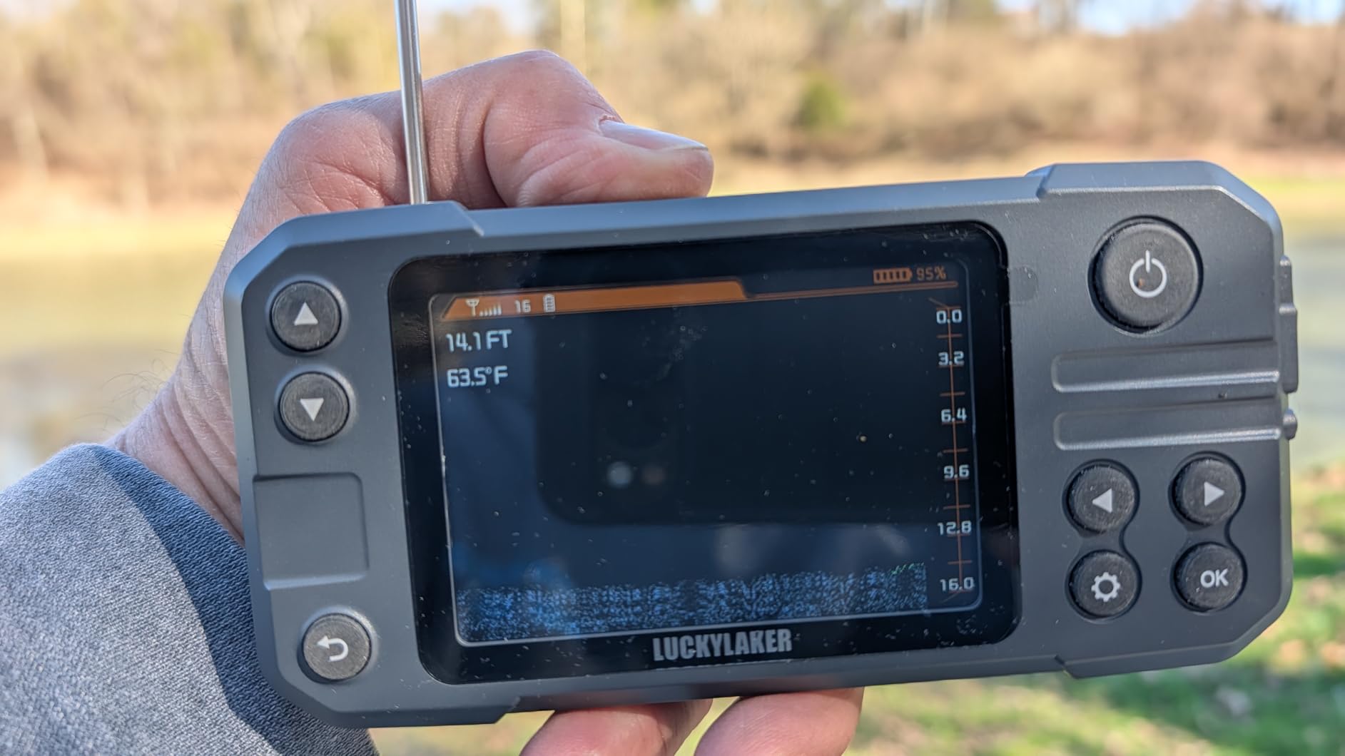 LUCKY Kayak Portable Fish Finder Transducer Wireless Sonar Fish Finders Boat Rechargeable Handheld Fish Depth Finder Fishing MT-202 customer photo 2