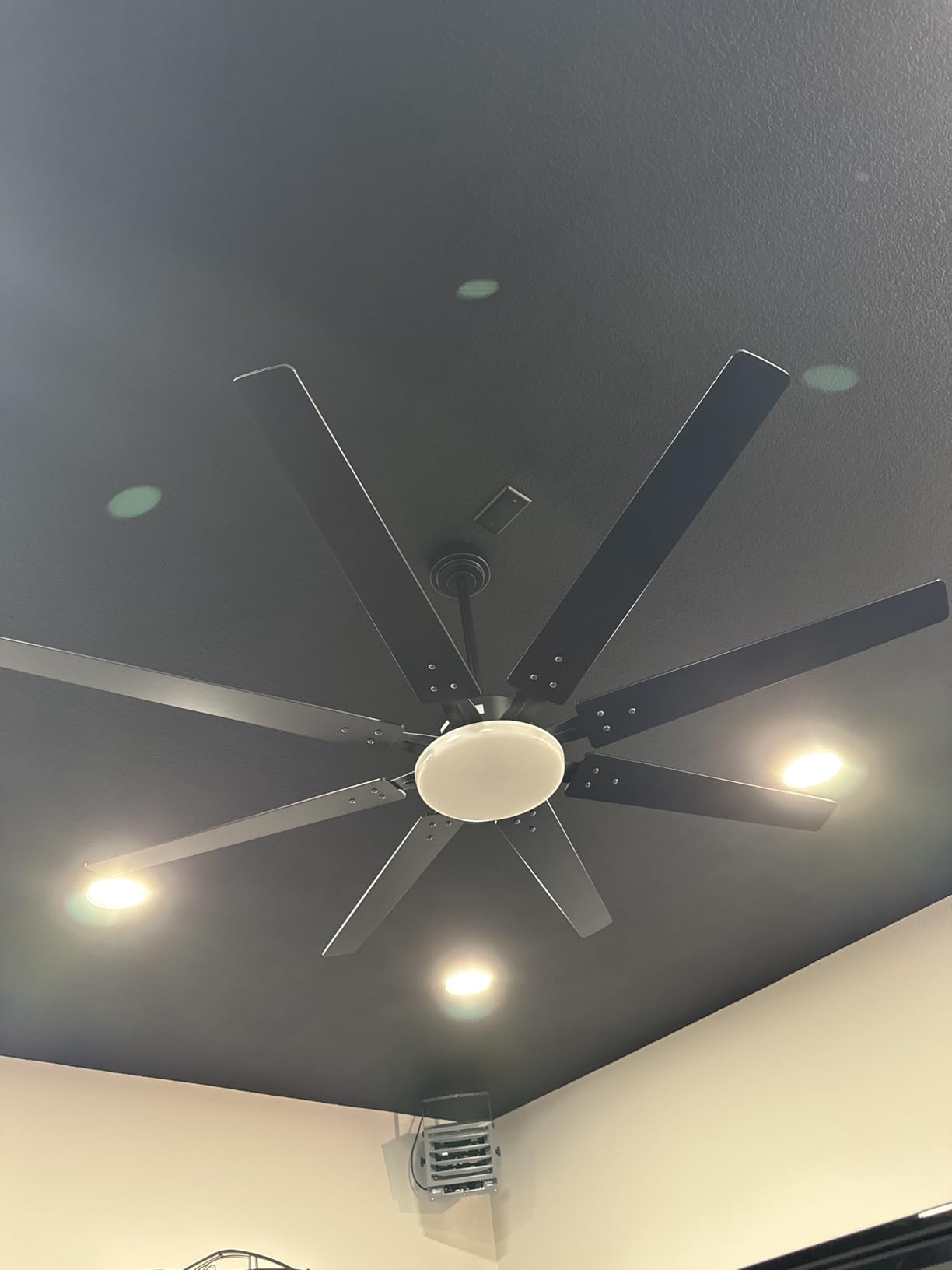 Amico Ceiling Fans with Lights, 72 inch Smart Ceiling Fan Compatible with Alexa/App/Remote Control, Reversible DC Motor, 6 Speeds, Dimmable 3CCT LED, Quiet Indoor/Outdoor for Living Room, Great Room customer photo 1
