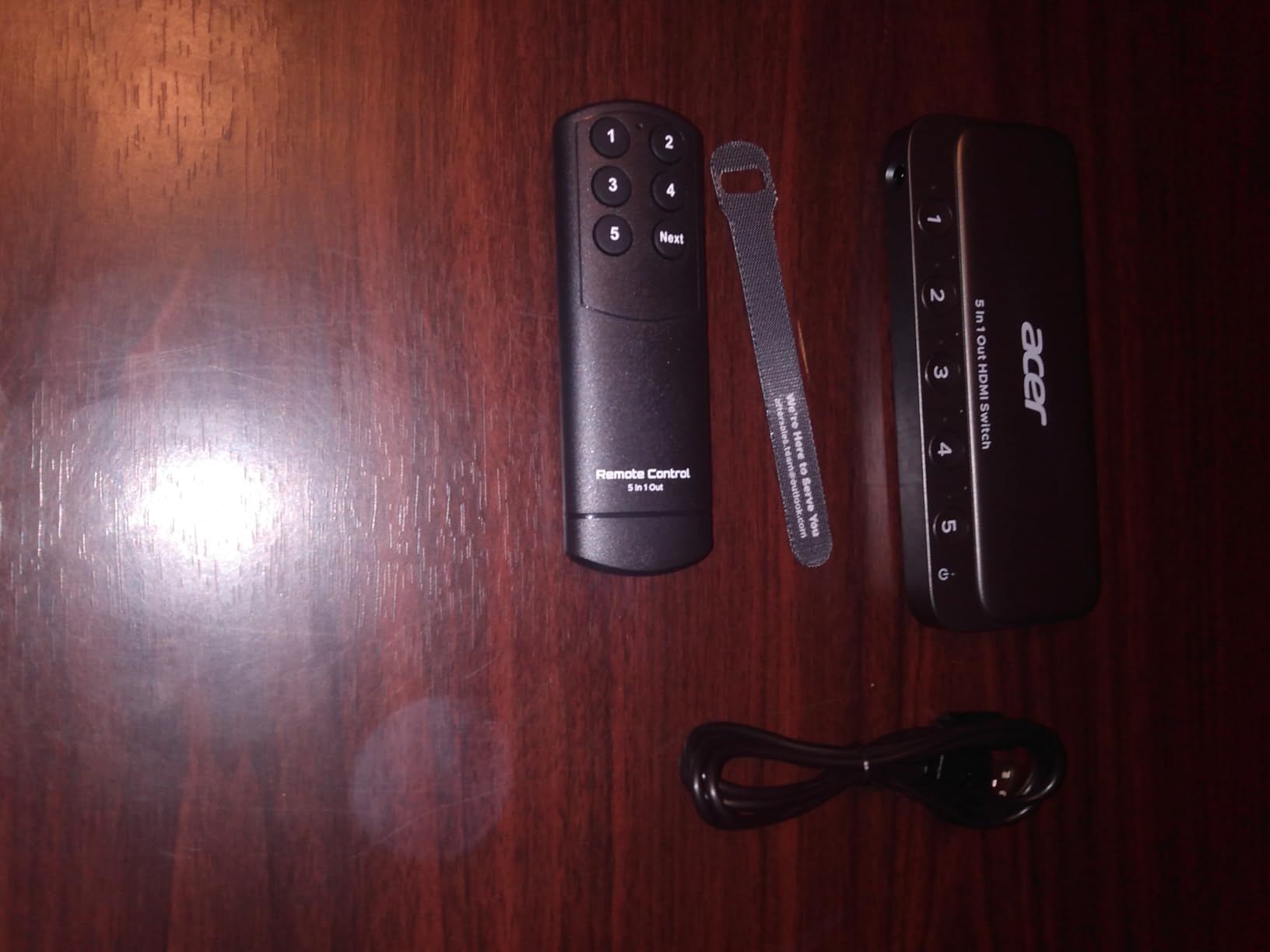 acer HDMI Switch 5 in 1 Out [4K@60Hz, HDMI 2.0, HDCP 2.3, HDR] Switcher with Remote, Supports DTS, Dolby, Work for PS5/Xbox/Switch/Roku/TV Stick/Projector customer photo 2