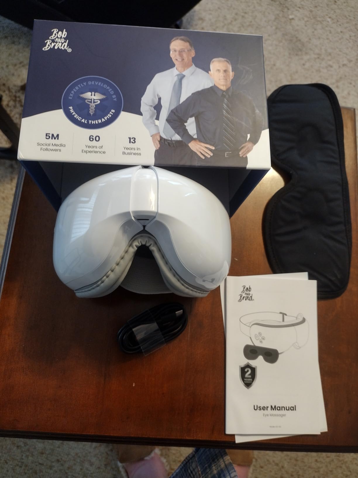 BOB AND BRAD EyeOasis 3 Heated Eye Massager Mask for Dry Eyes, Migraines, Headaches Relief, Reduce Strain, Improve Sleeping - FSA-HSA Eligible customer photo 2