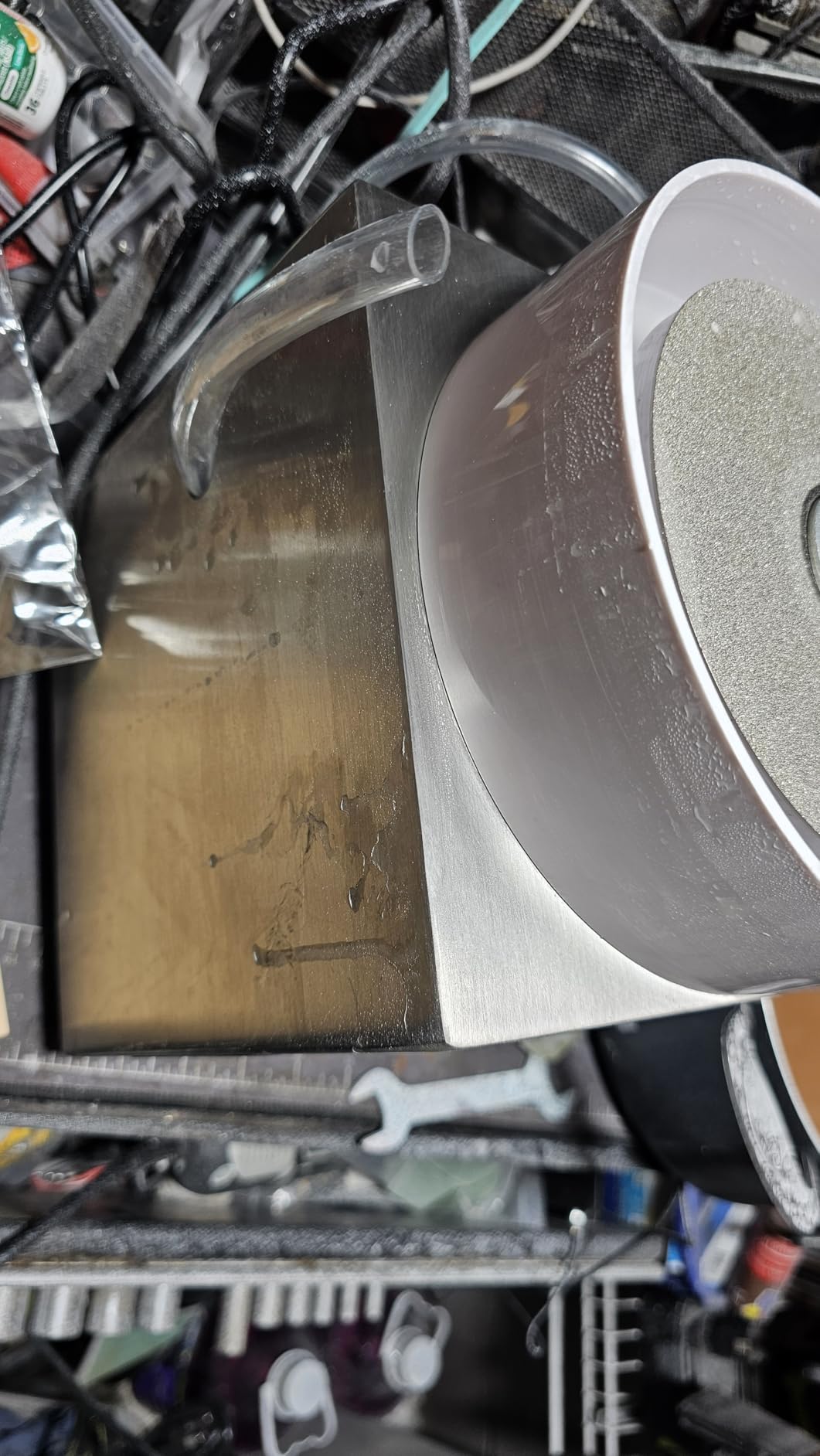 6'' Flat Lapidary Machine 2800RPM Variable Speed Lapidary Equipment Cabbing Machine, 180W Gem Stone Rock Grinding and Polishing Machine Includes Accessory Kit customer photo 2