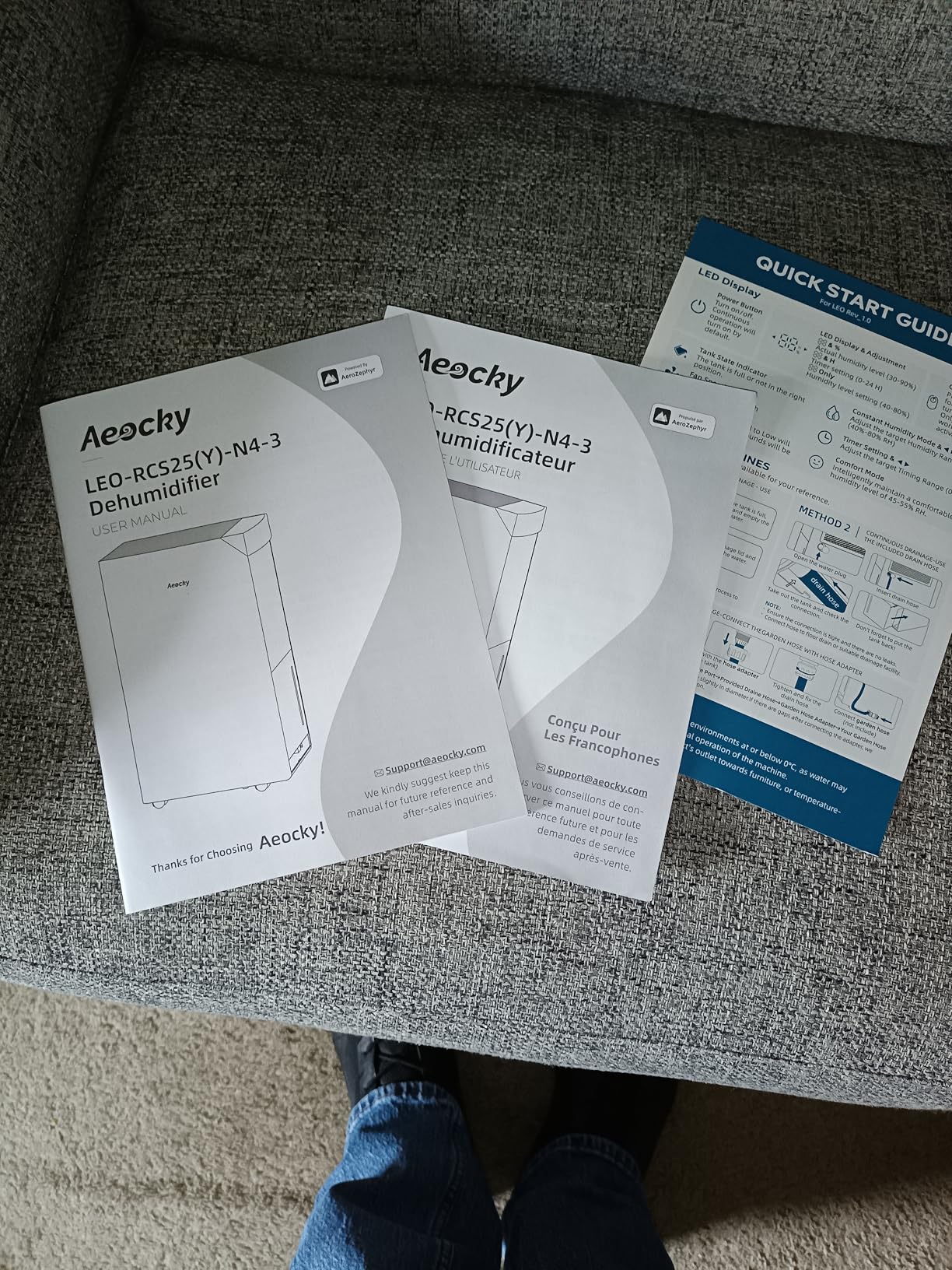 4500 Sq.Ft Energy Star Most Efficient 2025 Dehumidifier with Pump, AEOCKY Max 80 Pint/Day Smart Compressor Dehumidifier with Drain Hose, Intelligent Humidistat,for Basement,Bedroom,Home (White) customer photo 2