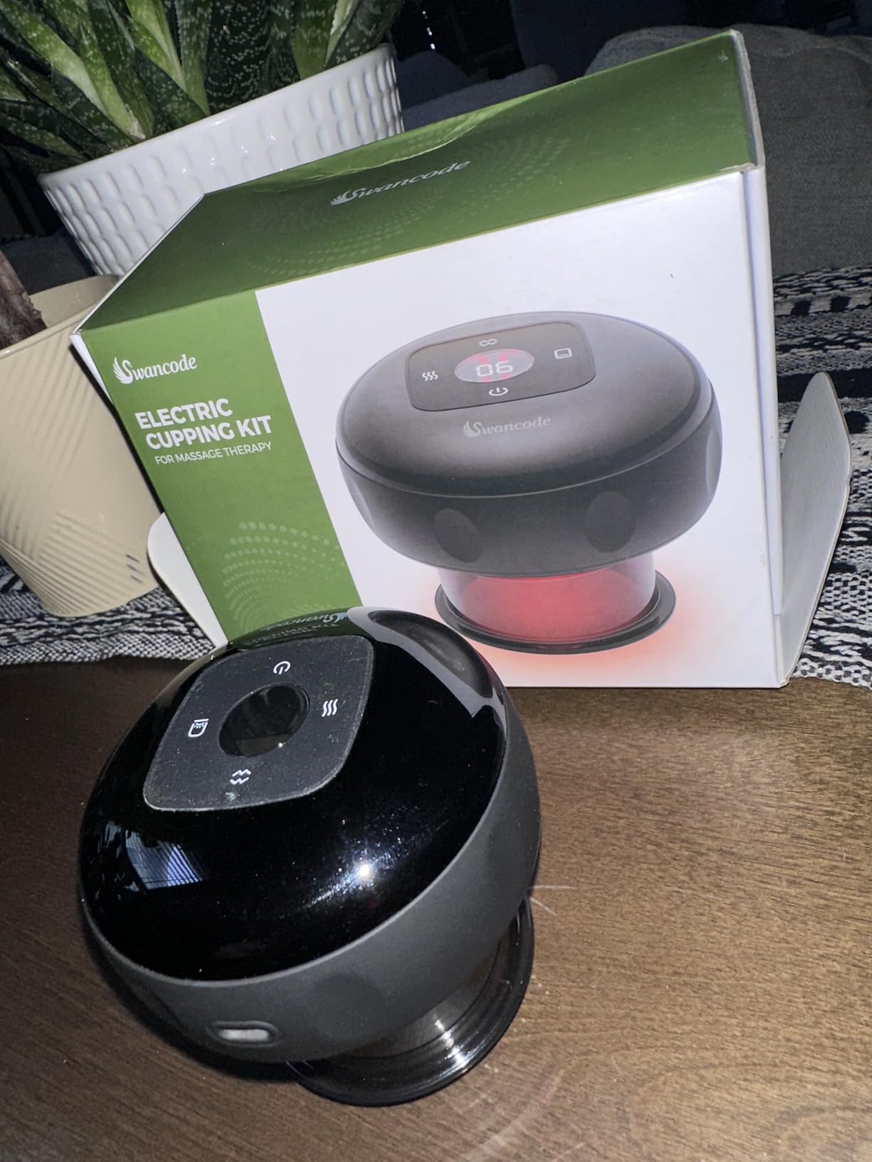 1 Pack 5-in-1 Smart Cupping Therapy Massager, Electric Cupping Device with Red Light, Dynamic Cupping Therapy Set with 12-Level Suction & Heat, Cupping Machine for Muscle Pain Relief, Knots, Soreness customer photo 1