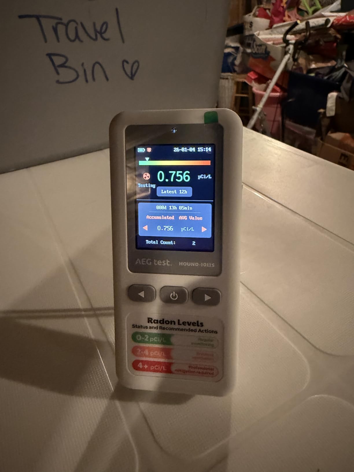 HOUND-1011S Portable Radon Detector, High-Accuracy Sensor for Home, Lightweight, Audible & Visual Alarms, Long-Term Monitoring, Easy-to-Use Radon Tester in pCi/L or Bq/m³ for Basement customer photo 2