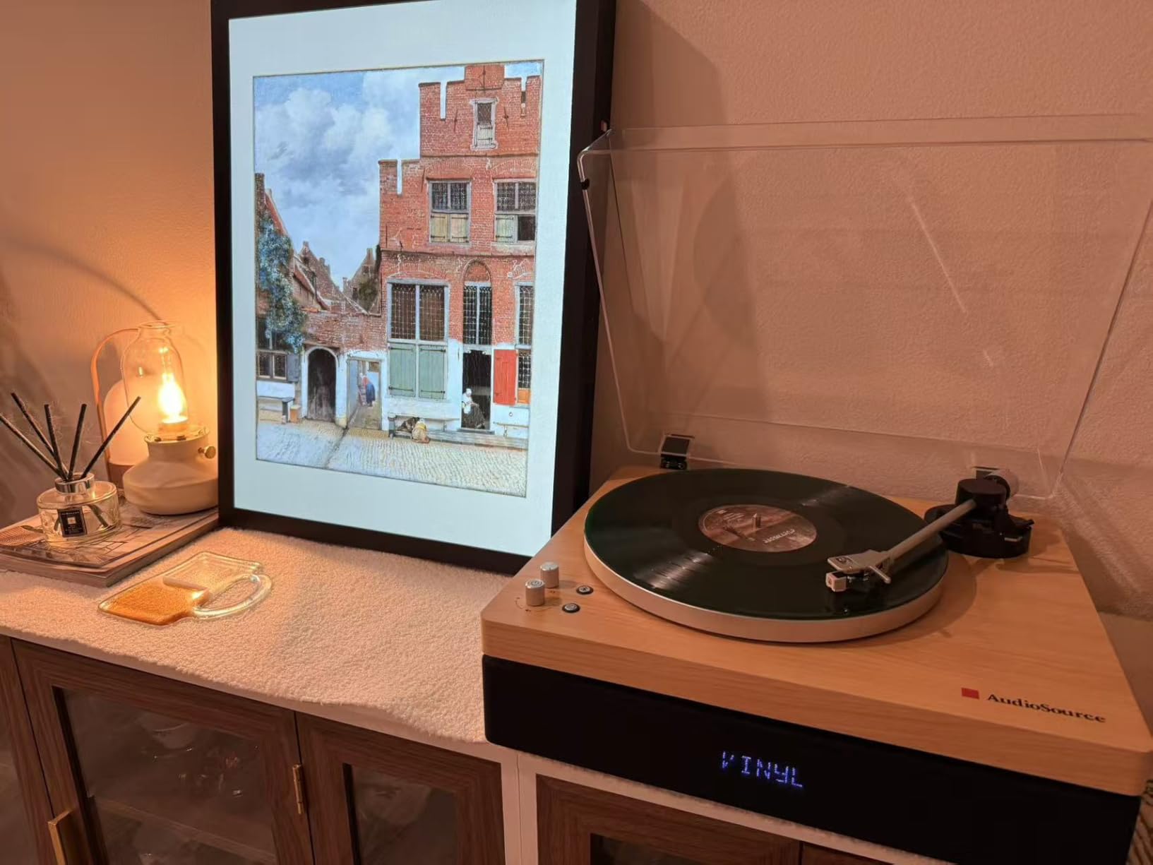 AudioSource Vinyl Record Player, All-in-one Turntable with 2.1 Channel Built-in Speaker, Bluetooth 5.4, 120W, Built-in Subwoofer, High Fidelity 2-Speed Belt Drive, Patented Isolation System, AT33 customer photo 1