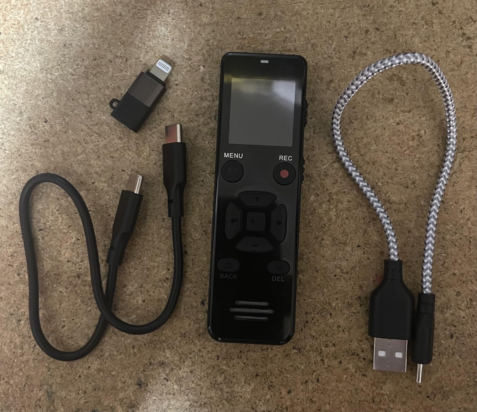 AI Digital Voice Recorder 128GB: AI Transcribe & Summarize Voice Activated Recorder with Playback | OTG - Portable Tape Recorder for Meeting & Lectures customer photo 2