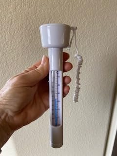 Pool Thermometer Floating, Water Temperature Thermometer with String, Large Size Easy Read & Shatter Resistant Pool Accessories for Outdoor & Indoor Swimming Pools, Spas, Hot Tubs & Aquariums.(White) customer photo 1